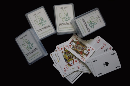 Speelkaarten met Succulenta logo