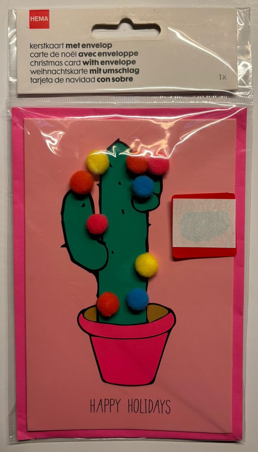 Cactus hollyday kaart