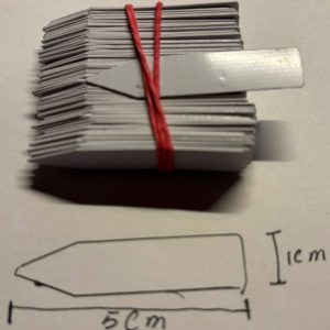 Plantenlabels klein 100 st.