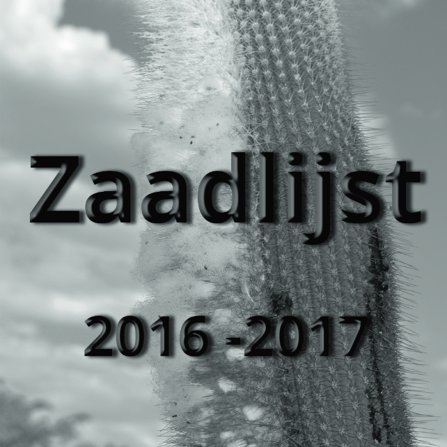 Zaadlijst 2016 – 2017