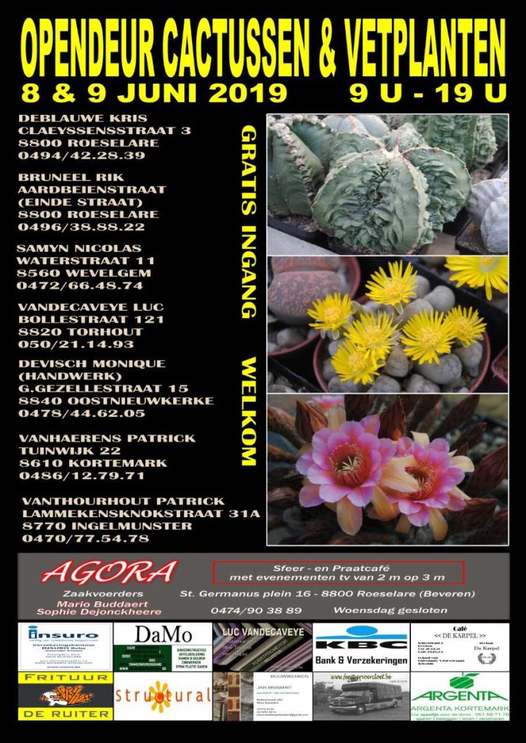 8 en 9 juni 2019 Open deur bij liefhebbers omgeving Wevelgem