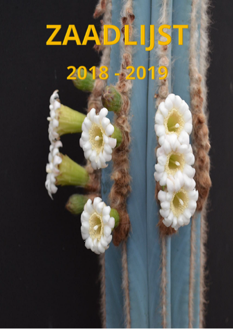 Zaadlijst 2018 – 2019 verschenen